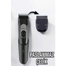 Renas Store Saç Sakal Vücut Şarjlı Kablosuz Tıraş Makinesi Profesyonel Paslanmaz Çelik