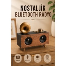 Marsilyan Nostaljik Radyo Bluetooth Bağlantılı Şarjlı Yüksek Ses Kaliteli - MCT4016-6449