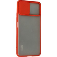 TeknoKapsül Mi 11 Lite Kılıf Palm Buzlu Kamera Sürgülü Silikon - Kırmızı