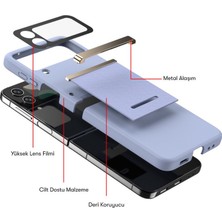 Kap Kaç Galaxy Z Flip 3 Kılıf Belt Flip Kapak - Siyah
