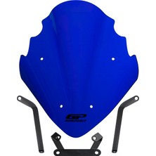 GP Kompozit Bajaj Pulsar NS 200 2011-2024 Uyumlu Ön Cam Mavi - 37 cm