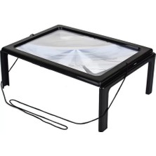 Renas Store Yaşlılar Için  A4 Boyutu Masa Tipi Işıklı Okuma Büyüteç TH-275205B