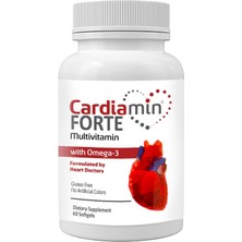 Kap Kaç Cardiamin Forte 1 Kutu Multivitaminli OMEGA3LÜ 60 Soft Jel Kapsüllü Formül