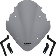GP Kompozit Bajaj Pulsar NS 400 Z 2025-2026 Uyumlu Ön Cam Gri - 37 cm