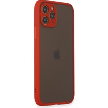 Kap Kaç iPhone 11 Pro Kılıf Montreal Silikon Kapak - Kırmızı