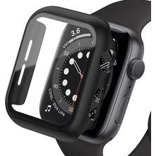 Renas Store Newface Apple Watch Ultra 49MM Camlı Kasa Ekran Koruyucu - Siyah