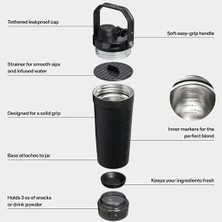 Bg Store The Vitalize Shaker Black 20 Unisex Siyah Termos