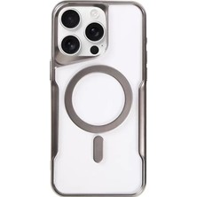 Renas Store Iphone 11 Pro Max Kılıf Boyi Magsafe Silikon Kapak - Titan Gri