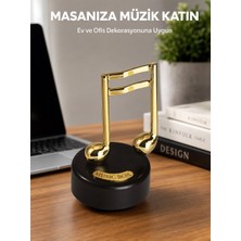 Marsilyan Altın Nota Temalı Müzik Kutusu  Müzikli Hediyelik Yeni Nesil - MCT2166-6563