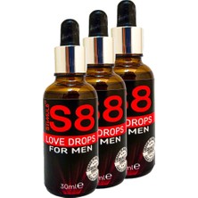 TeknoKapsül Stımul8 (S8) Erkeklere 0zel 3 Adet Ekstradestekıeyıci Özel Uyarıcıdamıa 30 ml