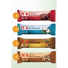 it's Yüksek Protein Bar - Karma Kutu 4 Çeşit - 40 G x 12 Adet