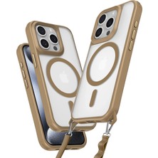 Mey Ithalat®   Iphone 14 Pro Max Kılıf Enka Magsafe Silikon Kılıf - Desert