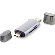 Renas Store Card Reader Usb3.0 + Type-C All In One Gri HDX7031