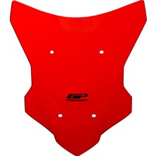 GP Kompozit Yamaha MT-07 Tracer 2016-2019 Uyumlu Ön Cam Kırmızı - 40 cm
