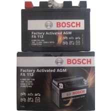 Bosch Fa 113 M6 YTZ14S-4 YTZ14S-BS 12V 11 Ah Motosiklet Aküsü
