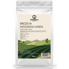 Arabica Coffee House Brezilya Mogiana Linda 100 G | %100 Arabica Specialty Çekirdek Kahve | Medium Kavrulmuş