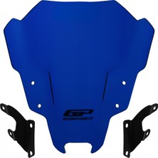 GP Kompozit Yamaha MT-07 2021-2023 Uyumlu Ön Cam Mavi - 30 cm
