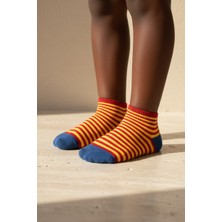 Bony Socks Kırmızı Çizgi Desenli Çocuk Soket Çorap