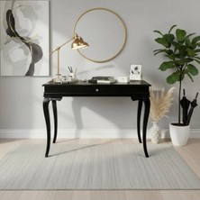 Roys Ahşap 80 cm Masif Rustik Siyah Dresuar