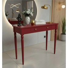 Roys Ahşap 80 cm Masif Tornalı Kırmızı Dresuar