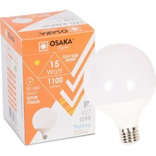 Bezos LEDP015 G95 15W G.ısıgı Glop LED Ampul