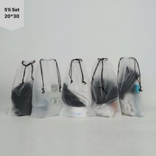 Meapuff 5li Set 20*30CM (Small) Büzme Ipli Su Geçirmez Kozmetik Plaj Çantası
