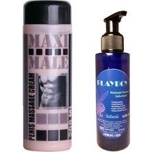 Bezos Hintohu Maxi Male Cream 200 ml Erkekler Için Pe.nis Bakım Losyonu ve Playboy Naturallubricant 125ML