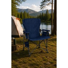 Vadi Kollu Katlanabilir Kamp Sandalyesi Bardaklıklı Outdoor Piknik Balıkçı Bahçe Koltuğu