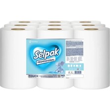 Selpak Professional Touch Içten Çekmeli Dispenser Kağıt Havlu 140 Metre 9’lu