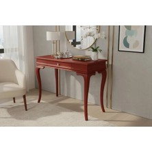 Roys Ahşap 80 cm Masif Rustik Bordo Dresuar