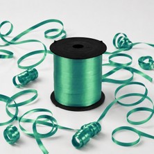 Alet Çantam Yeşil Renkli Rafya Şerit Kurdele Rabant Balon Hediye Paketi Ipi Süsleme Şeridi 8mm x 200MT