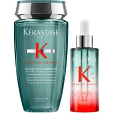 ...kerastase Genesis Homme Quotidien-Erkeklere Özel Arındırıcı-Dökülme Karşıtı Set-Şampuan-Serum..-*