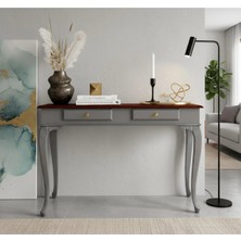 Roys Ahşap 110 cm Masif Lükens Gri Ceviz Dresuar
