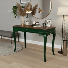 Roys Ahşap 100 cm Masif Rustik Yeşil Ceviz Dresuar