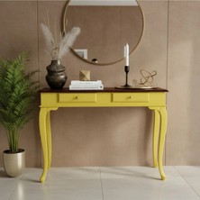 Roys Ahşap 100 cm Masif Lükens Sarı Ceviz Dresuar