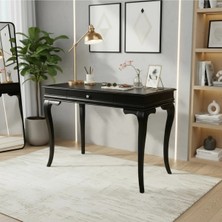 Roys Ahşap 100 cm Masif Rustik Siyah Dresuar