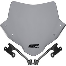 GP Kompozit Honda CB750 Hornet 2023-2024 Uyumlu Ön Cam Gri - 28 cm