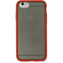 Renas Store Apple iPhone 6 Kılıf Montreal Silikon Kapak - Kırmızı