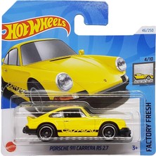 Hot Wheels - Porsche 911 Carrera Rs 2.7 - Factory Fresh 4/10 - HTC49 - Short Card - Sarı - Mattel 20