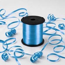 Alet Çantam Mavi Renkli Rafya Şerit Kurdele Rabant Balon Hediye Paketi Ipi Süsleme Şeridi 8mm x 200MT