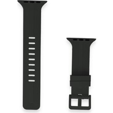 Kap Kaç Watch 38MM KR408 Çizgili Silikon Kordon - Siyah