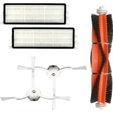 Renas Store Xiaomi Mi Robot Vakum 2 Roborock S50 S51 S5 Hepa Filtre + Yan Fırça Ana Fırça Için Toz Kutusu SET-(5775)