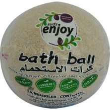 Lantalı El Yapımı Banyo Küvet Topu Sabunu Mor 90-120 gr