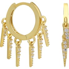 Eva Pırlanta Levi Zirkon Küpe 717065 Gold