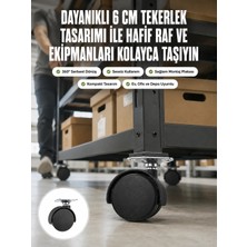 Valor 6 cm Döner Kilitsiz Ayak Tek Parça