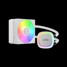 Renas Store Gamdıas Aura GL120 V2 Wh White Edition 120MM  Rgb 1 Fanlı Cpu Sıvı SOĞUTMA(1923)