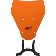 GP Kompozit KTM Duke 250 2024-2026 Uyumlu Ön Cam Turuncu - 35 cm