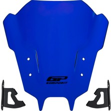 GP Kompozit Yamaha MT-09 2021-2023 Uyumlu Ön Cam Mavi - 30 cm
