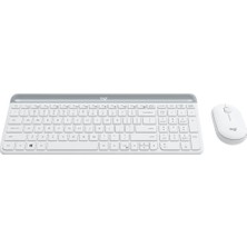 Marmara Qumasch Logıtech MK470 Q Tr Ince Kablosuz Klavye Mouse Set Beyaz 920-009436