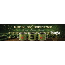 Palto Tasarım Kişiye Özel Boğa Burcu Tasarımlı Beyaz Burc Kupa - Hediyelik Kupa Fincan Mug